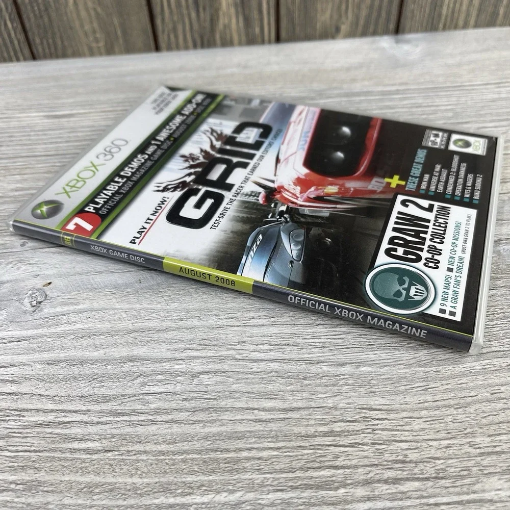 Xbox 360 Demo Disc (8/08 #86) Demos And Bonus Content - GRID - GRAW 2